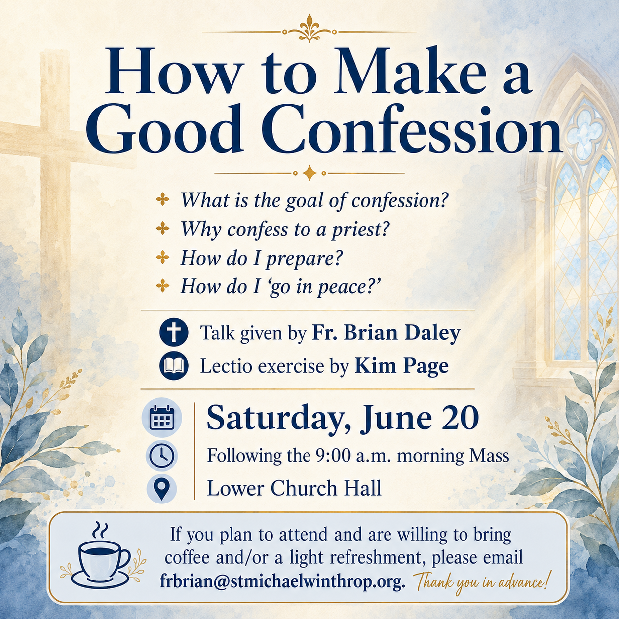 How to Make a Good Confession – St. Michael The Archangel Parish
